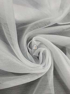 Тканина для тюля креп льон, матовий напвіпрозорий тюль