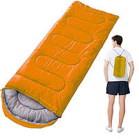 Спальный мешок (спальник) одеяло с капюшоном E-Tac SB-01 Orange mr