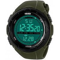 Мужские часы Skmei 1025AG Army Green, наручные часы противоударные mr