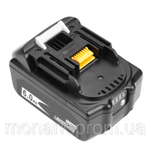 Аккумулятор BL1860B 6000мАч 18В Li-ion для шуруповертов дрелей Makita ...