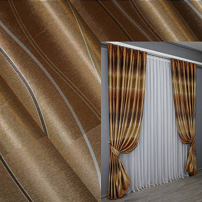 Фотоштори (2шт. 1,5х2,7м.) двосторонні. Колір коричневий. Код 1387ш 33-0258