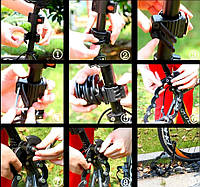 Складаний велосипедний замок BIKIGHT (14 ланок, довжина 58 см), фото 9