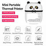 Дитячий фото принтер mini printer з термодруком стікерувальний для конспектів, фото 8