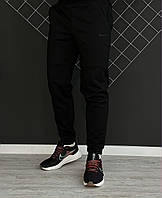 Мужские спортивные штаны Nike черные демисезонные весенние осенние Найк черного цвета черный логотип