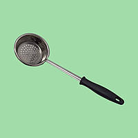 Сито дуршлаг маленькое кухонное круглое нержавейка с пластиковой ручкой D 9 cm L 30 cm VarioMarket