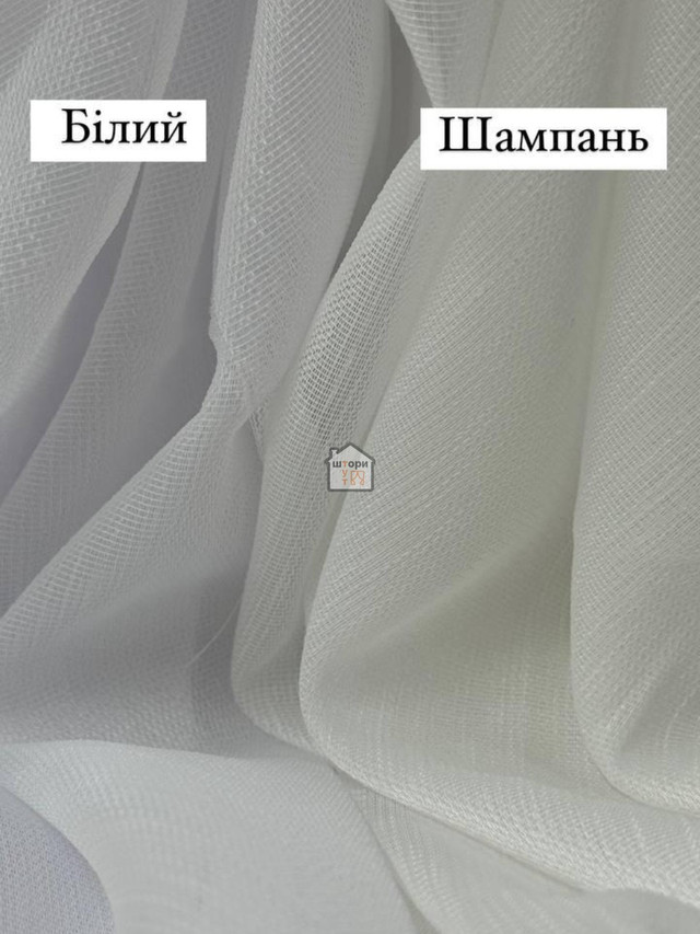 креп льон білий та шампань