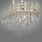 Сучасна кришталева люстра на 12 ламп Е14 колір каркасу золотий D-0196-900x360GD, фото 3