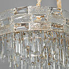 Сучасна кришталева люстра на 12 ламп Е14 колір каркасу золотий D-0196-900x360GD, фото 4