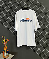 Футболка Ellesse белая оверсайз мужская oversize white Еллессе хлопковая