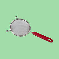 Сито дуршлаг маленькое кухонное круглое нержавейка с двумя крючками D 12 cm L 26 cm VarioMarket