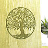 Динамічна дошка садху з мідними цвяхами крок 10 мм з гравіювання "Дерево Життя",овальна для йоги, зелена. Анатомічні цвяхи для ніг, фото 8