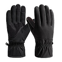 LI Нейлонові зимові рукавиці з накладкою Touch Screen чорні
