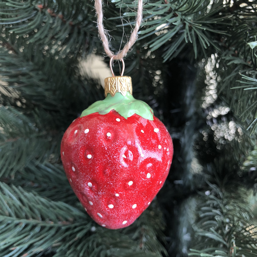 Ялинкова формована іграшка "Полуничка", фото 1