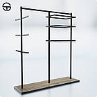 Основа стійка TETRAGON 1500х1350х350мм. Торгова стійка вітрина для білизни з ДСП, фото 3