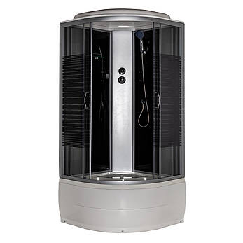 Душовий бокс 95 BF JK Black Line 90х90х217 високий піддон, фото 1