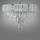 Сучасна кришталева люстра на 11 ламп Е14 колір каркасу хром D-438-600CH, фото 3