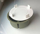 Коробка розподільча розгалужувальна внутрішня для бетону Ø80х50мм для прокладки проводки з білою кришкою, фото 5
