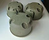 Коробка розподільча розгалужувальна внутрішня для бетону Ø80х50мм для прокладки проводки з білою кришкою, фото 8