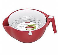 Миска-дуршлаг для ягод MESH STRAINER 2в1 Red mr