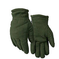 LI Зимові флісові рукавиці хутро олива