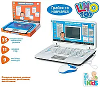 Дитячий навчальний ноутбук LimoToy» + мишка (ігри, пісні, букви, цифри)