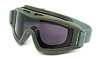 LI Тактичні окуляри маска олива 00216