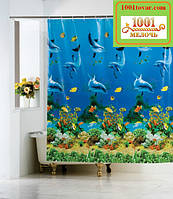 Вінілова шторка для ванної кімнати Shower curtain, розмір 180х180 див.
