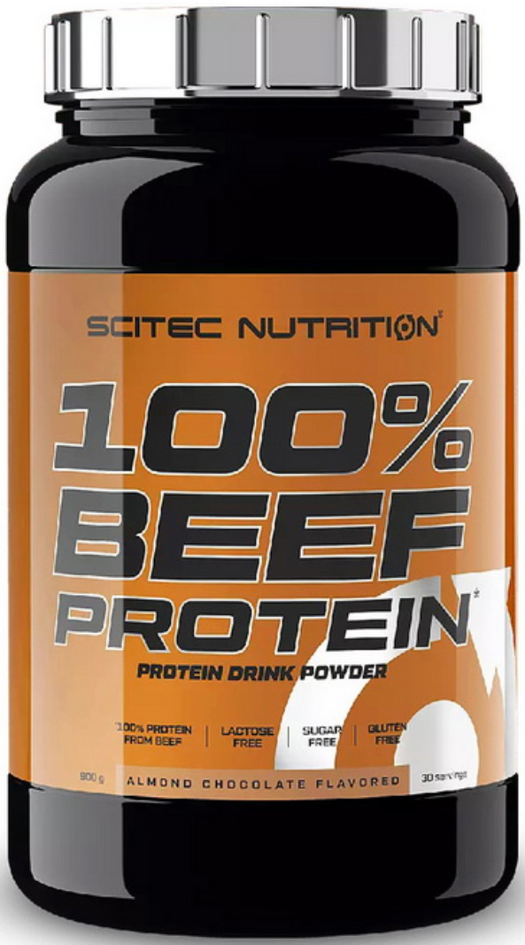 Яловичий протеїн Scitec Nutrition 100% Beef Protein 900г шоколад мигдаль