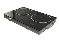 Побутова кухонна інфрачервона настільна електроплита 2 конфоркові настільні електричні кухонні плити