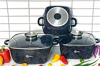 Набір гранітного німецького посуду для індукції набору індукційного посуду (каструль) для приготування їжі ТoП