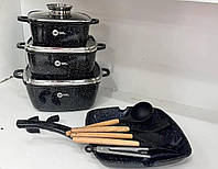 Красивый подарок набор кастрюль для индукции набор гранитной посуды на подарок для индукционных плит ТoП