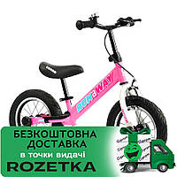 Детский беговел (стальная рама, надувные колеса 12", ручной тормоз, подножка) Corso Run-a-Way CV-04561