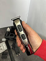 Бритва тример чоловічий бездротовий для бороди, акумуляторна машинка для стриження волосся бездротова Gemei GM-592 ТоП