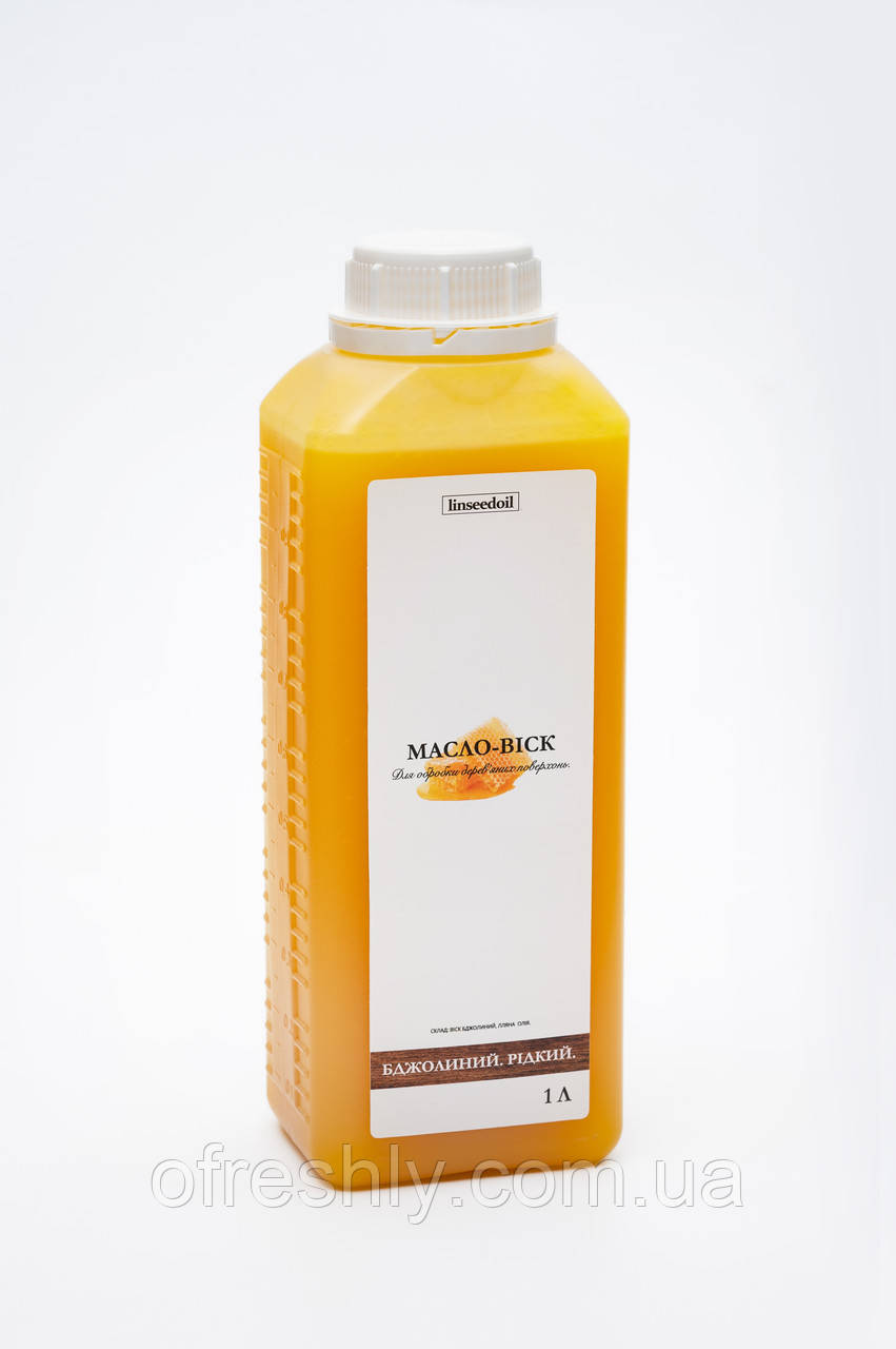 Лляна олія з воском, 1 л (масло-віск) для дерева Linseedoil, фото 1