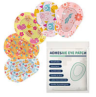 Оклюдер пластир на око офтальмологічний коректор косоокості для дітей (пакування 60 шт.) All Seasons