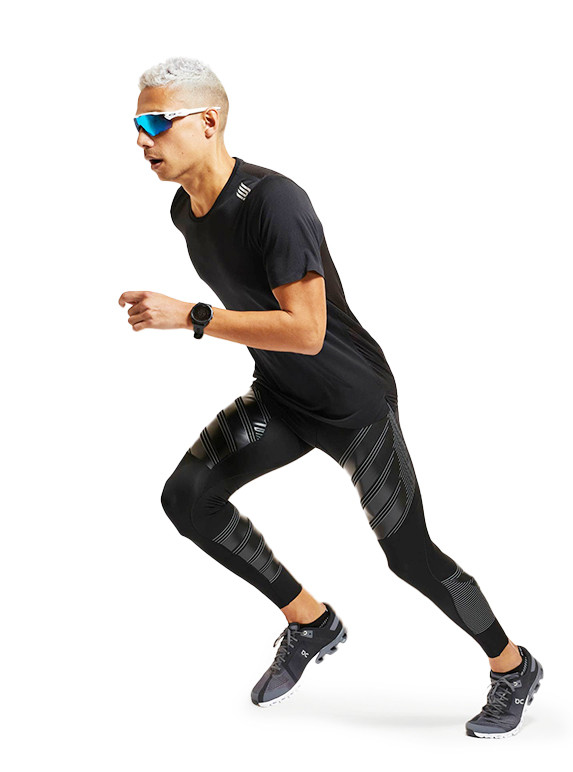 Чоловічі компресійні тайтси POWER RUN TIGHT PRESSIO PUC 0038A.