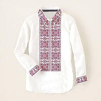 Заготовка для вишивки сорочка чоловіча габардин біла СЧ "Русалка" 5203