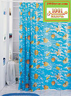 Вінілова шторка для ванної кімнати Shower curtain, розмір 180х180 див.