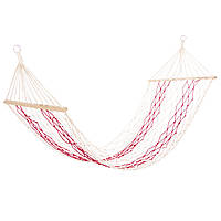 Гамак-сітка з перекладинами гамак для дачі TO-6047 108х80 см