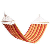 Гамак тканинний із перекладинами гамак для дачі TO-615 200х100 см