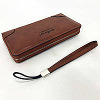 GHJ Кошелек кожаный мужской Baellerry leather brown. ED-266 Цвет: коричневый