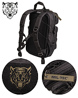 Рюкзак детский тактический Mil-Tec Водоотталкивающий С карабином 14Л Черный (14001102-14) рюкзак для военных