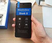 Мощный сенсорный смартфон с хорошей камерой Blackview Shark 8 8/256Gb Moonlight Gray, игровой хороший