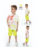 Дитячий літній костюм з шортами для хлопчика 116, 122, 134