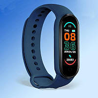 GHJ Фитнес браслет FitPro Smart Band M6 (смарт часы, пульсоксиметр, пульс). FW-483 Цвет: синий