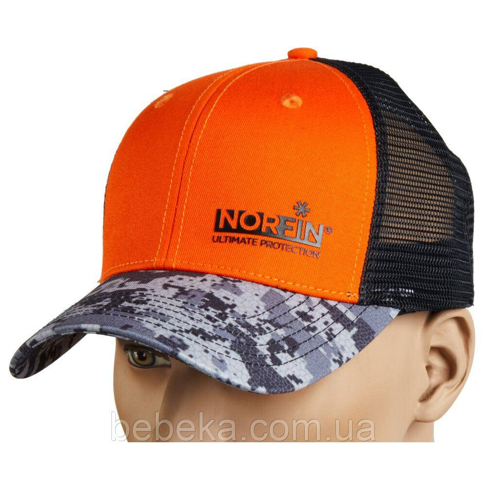 Бейсболка "NORFIN" ORANGE / CAMO (помаранч./ камуфл./чорна, сітка), фото 1