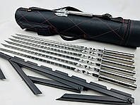 Набір шампурів у тубусі Класик HAPPY DAYS подарунковий набір у чохлі чоловікові