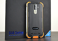 Защищенный телефон Doogee s58 pro 6/64gb orange, Смартфоны с nfc, Мобильный телефон 4g, Смартфон 6 гб 64 гбMIX