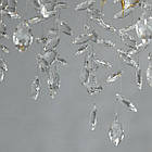 Сучасна кришталева люстра на 10 ламп Е14 колір каркасу золотий D-2718-L900x400GD, фото 4