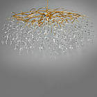 Сучасна кришталева люстра на 10 ламп Е14 колір каркасу золотий D-2718-L900x400GD, фото 3